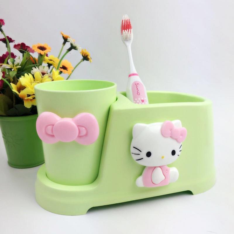 小孩家用小学生塑料女童漱口杯儿童女孩牙刷架牙刷刷牙杯牙具杯