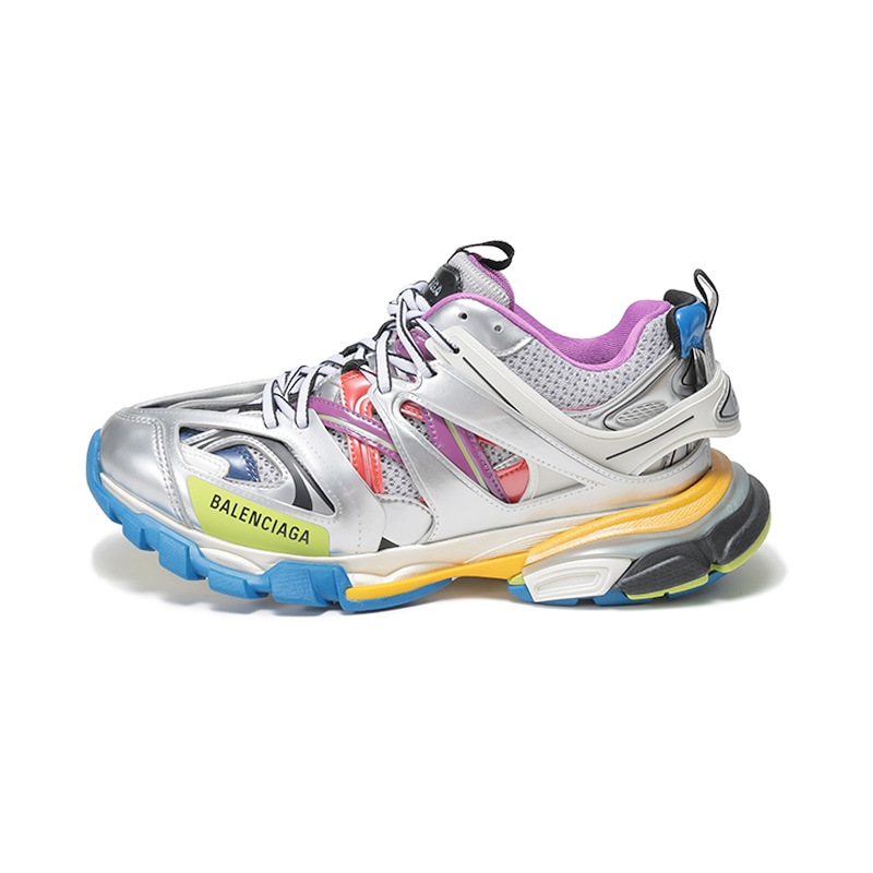 巴黎世家balenciaga男士track金属感复古设计系带厚底运动鞋老爹鞋