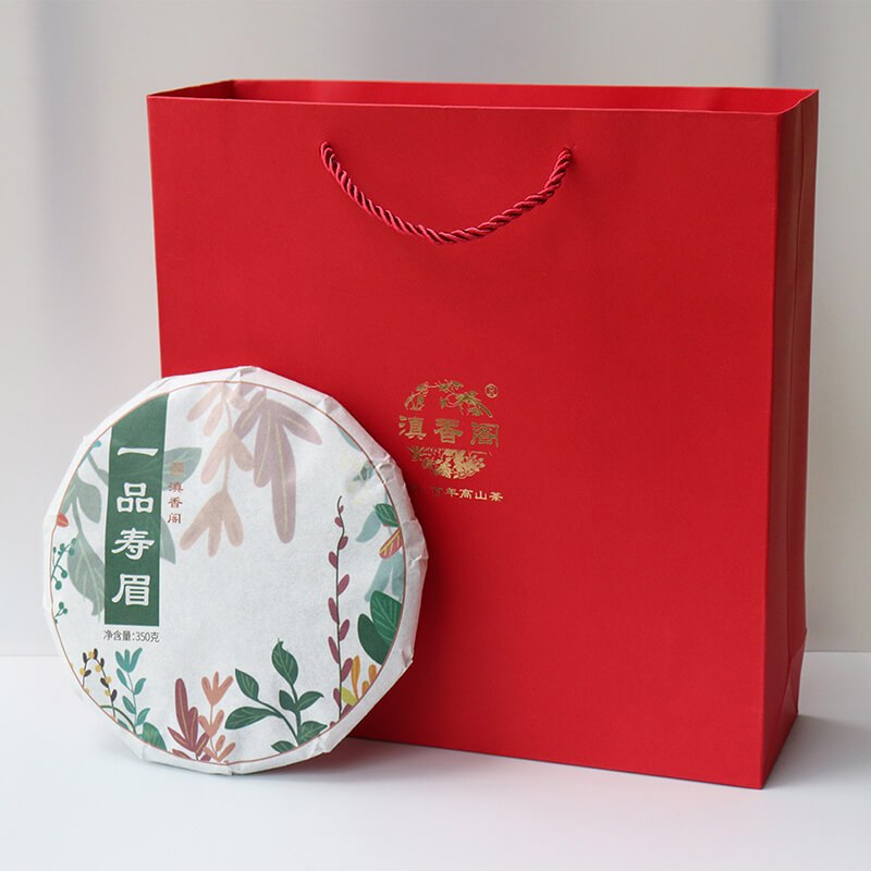 滇香阁 福鼎白茶一品寿眉350克礼盒装 地理保护标志产品 一品一码官方认证