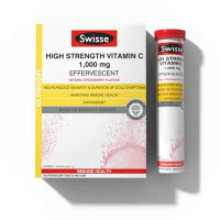 swisse维C草莓味60片vc泡腾片膳食营养补充剂成人 维生素c 澳洲进口 维生素C泡腾片60片