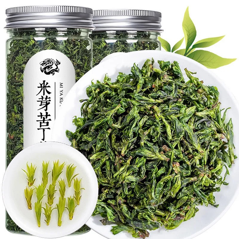 痴福 小叶苦丁茶青山绿水茶叶新茶米芽苦丁茶芽头嫩芽苦丁遇水复活花草茶 龙pet小叶苦丁芽头1罐80克高清大图