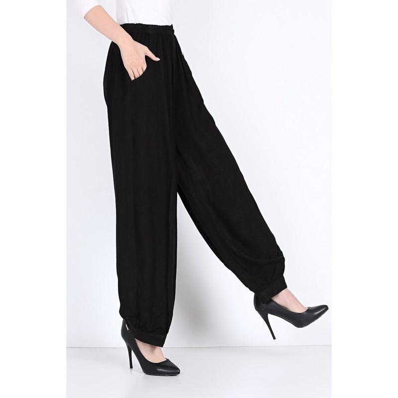 中老年妈妈棉绸裤春夏秋款阔腿裤花裤子女沙滩裤松紧腰舞蹈灯笼裤9号