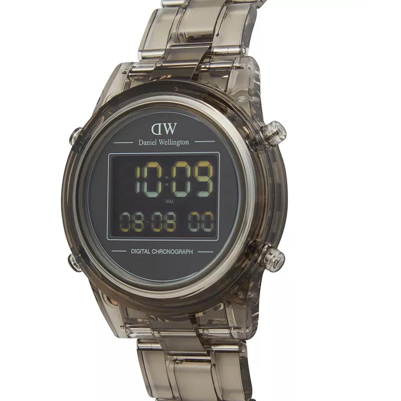 丹尼尔惠灵顿(Daniel Wellington)女士复古数字机械表透明塑料表盘灰色36mm时尚腕表高清大图