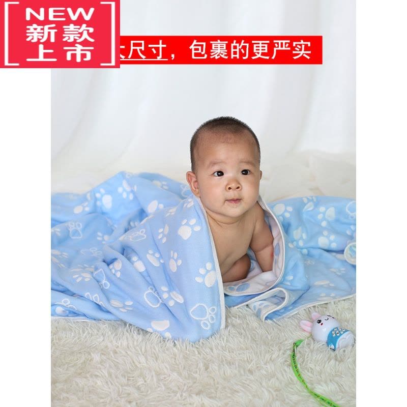 可莉允纱布浴巾 儿童洗澡6层六层毛巾被子盖毯 柔软吸水图片