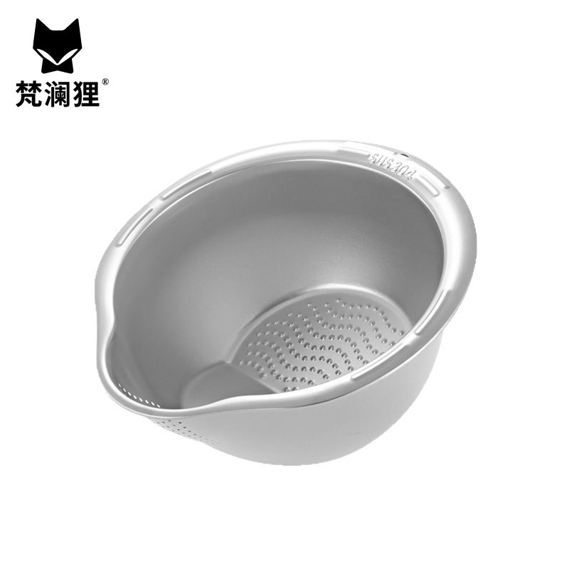 梵澜狸淘米盆漏水滤水盆YQ55 个