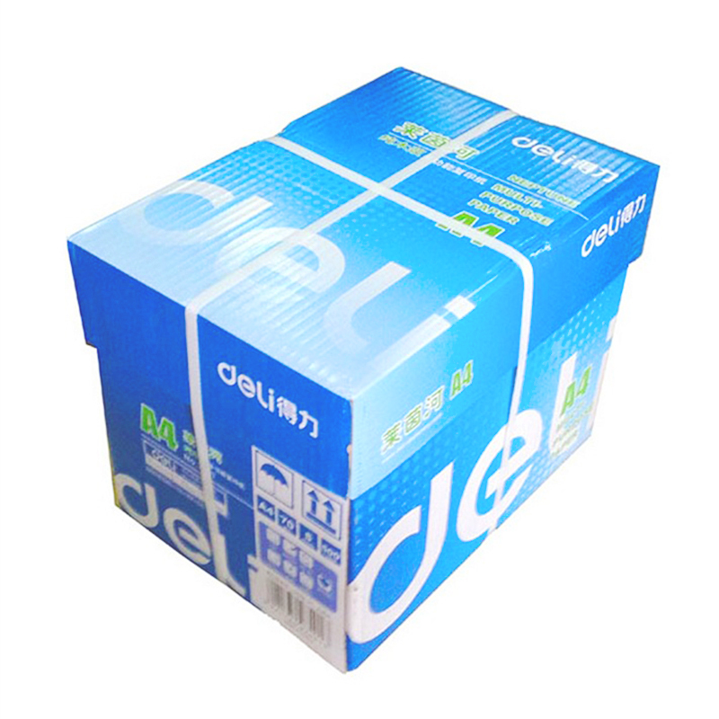 得力(deli) 7402 A4 莱茵河复印纸 70g 500张/包 8包/箱