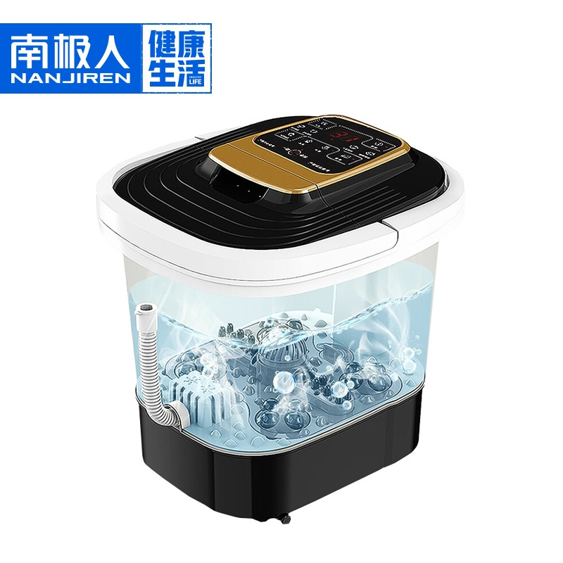 南极人(NANJIREN)足浴盆深桶滚轮按摩洗脚盆自动电动加热泡脚机熏蒸足浴器家用NBX8F53043S