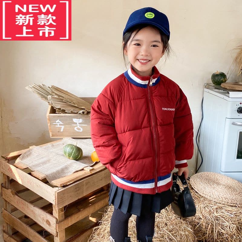 可莉允儿童羽绒棉服2022冬童装夹克衫外套韩版男童棒球衫女童宝宝棉衣潮图片