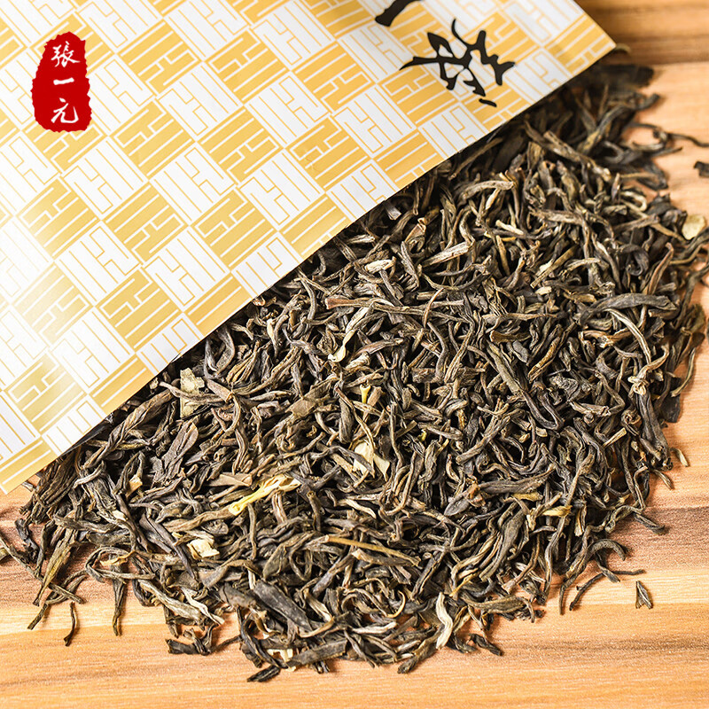张一元茉莉花茶花香馥郁鲜爽甘醇沁人心脾茉莉香雪50g高清大图