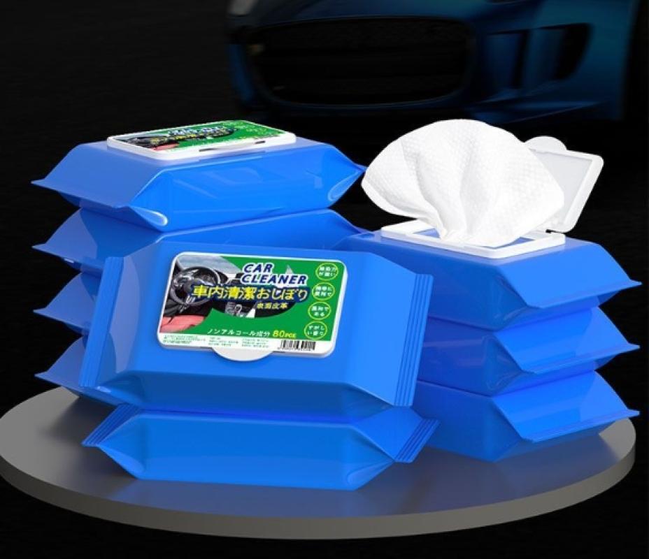 汽车内饰皮革护理清洁湿纸巾车载镀膜湿巾擦车洗神器皮盒擦拭专用-普通款;【10包】