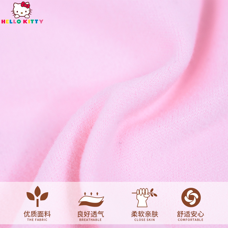 hellokitty女童内衣套装保暖儿童厚款秋衣秋裤宝宝秋衣小女孩睡衣秋冬
