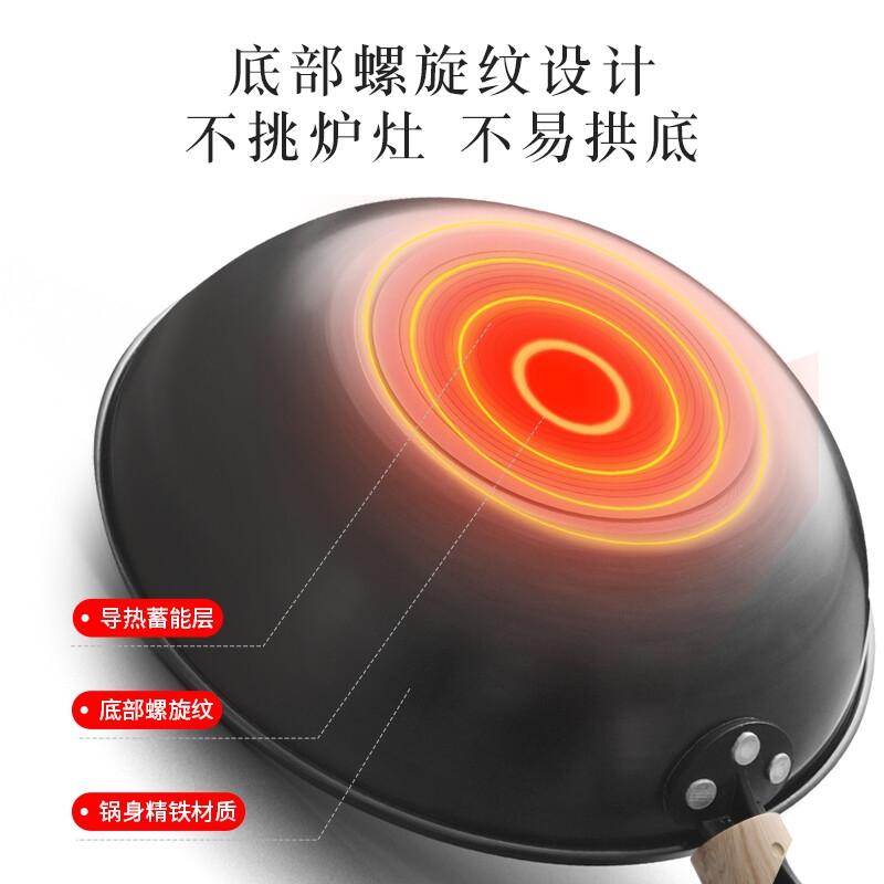 康巴赫-匠心无涂层铁锅-套装32cm (KGZ-C32T)高清大图