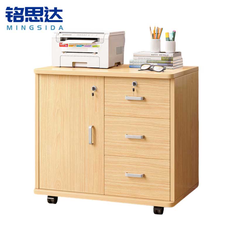 铭思达活动柜三抽一门台