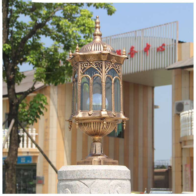 欧式柱头灯围墙灯ciaal防水led户外灯别墅庭院灯大柱子灯墙头灯