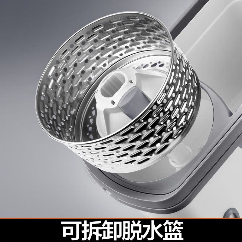 大卫 D10旋转拖把36cm杆伸缩99-127cm 4头加厚拖布 双驱动免手洗图片