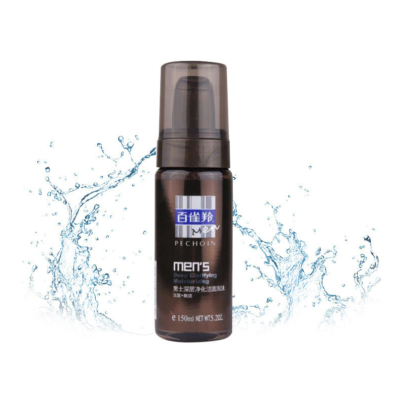 百雀羚(PECHOIN)男士深层净化洁面泡沫150ml(深层清洁 控油保湿 洁面乳 护肤 男士 各种肤质)高清大图
