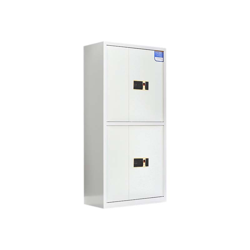 鑫升顺保密柜财务档案柜文件柜办公室资料储物柜保险柜电子密码国保锁通双节白色-指纹密码锁高清大图