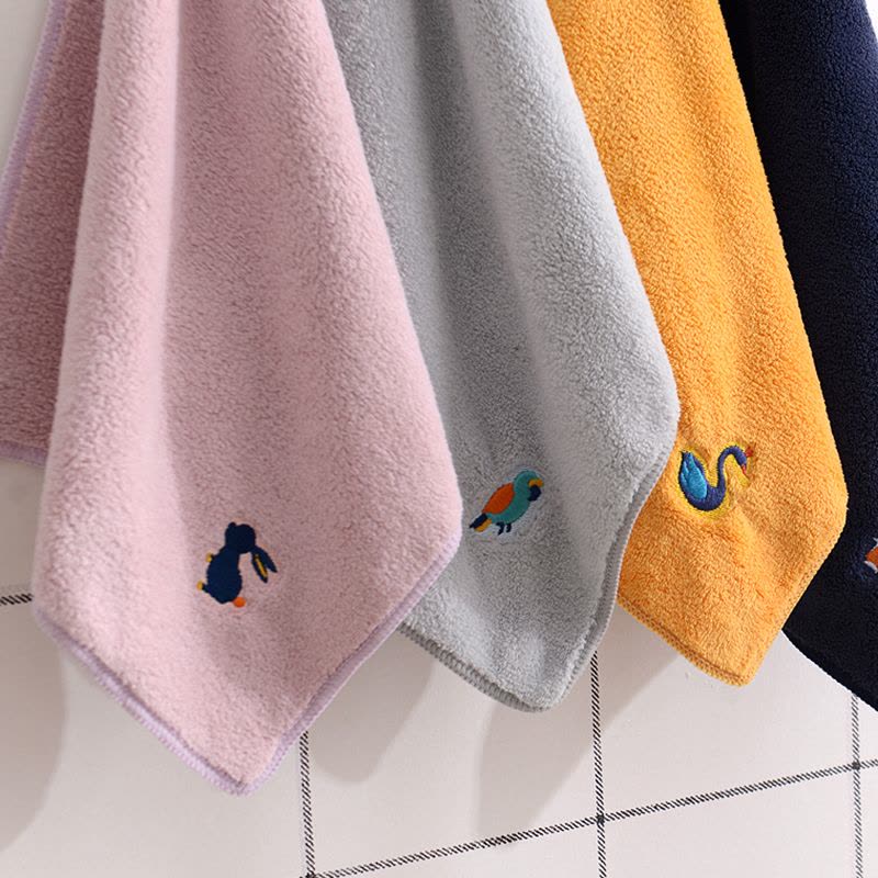 天山柔 35*75cm 87g 珊瑚绒动物园 毛巾 (计价单位:条)图片