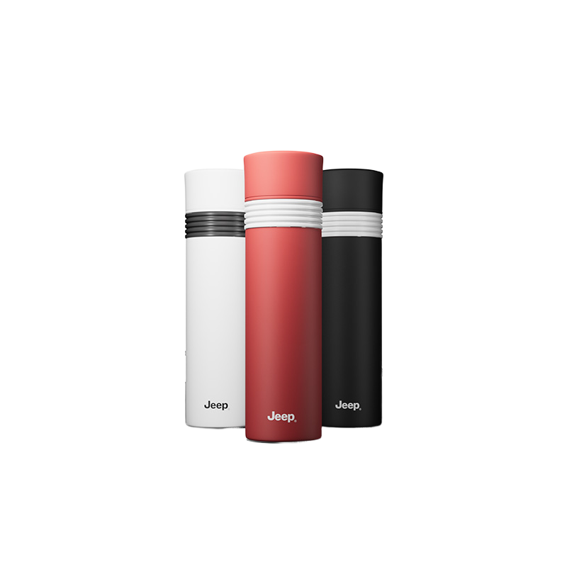 JEEP一键开商务保温杯P950NAV503黑色 450ml高清大图