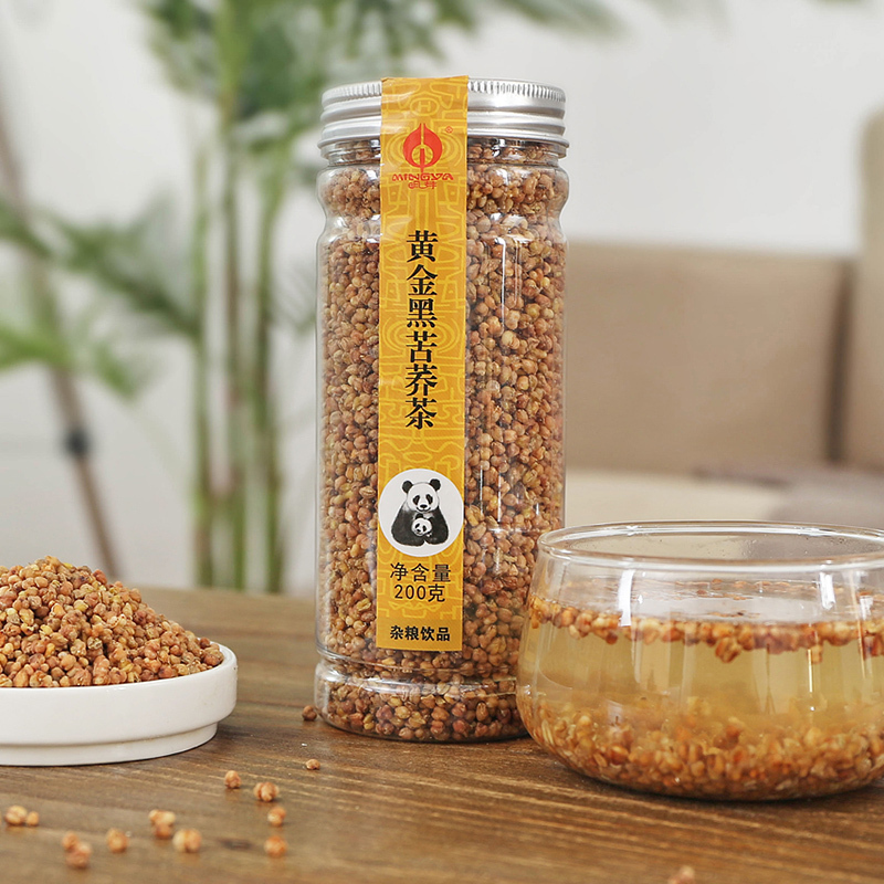 买1送1 明芽苦荞茶四川大凉山黄金苦荞茶正品花草茶花茶200g