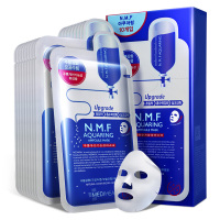 美迪惠尔(Mediheal) 韩国原可莱丝面膜(保湿补水面膜男女士 护肤品)NMF水库针剂水润保湿面膜 25mlx10片