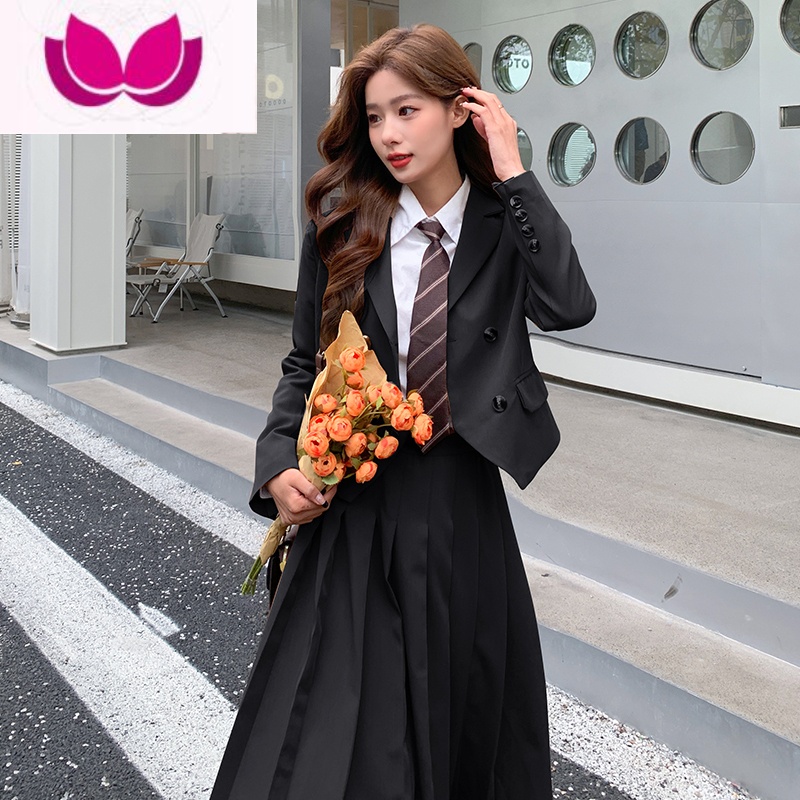 七斓学院风西装套装裙2023新款网红炸街时尚JK制服西服外套女高清大图
