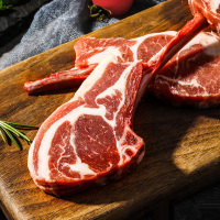 法式羊排 烧烤食材 半成品 战斧原切羊排 羊肉新鲜冷冻500g*2(新)