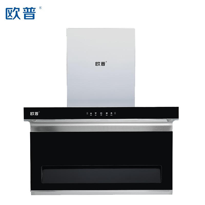 欧普高端家电大吸力抽油烟机b508体感开关触摸开关热除油参数