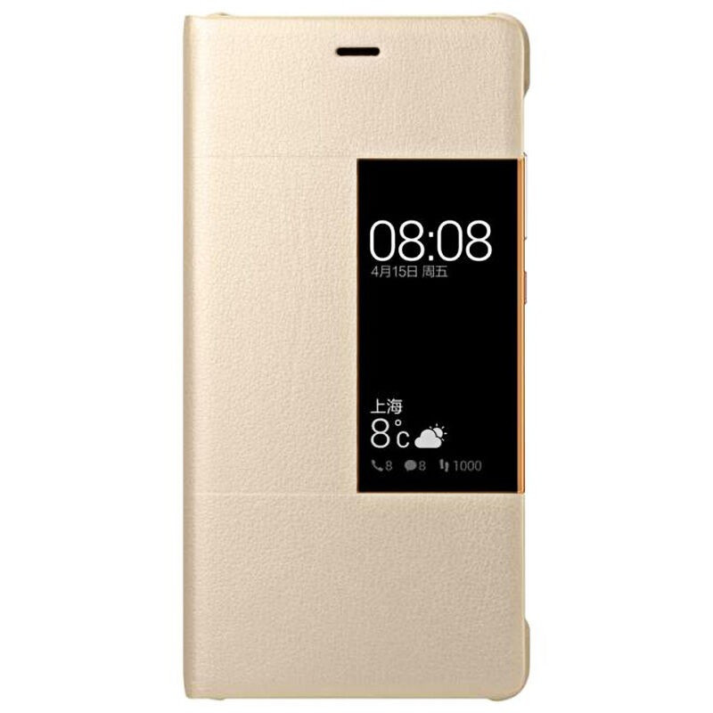 华为原装P9plus手机壳/保护套 智能休眠开窗皮套 防摔保护壳 P9plus 翻盖套5.5英寸专用 送钢化膜