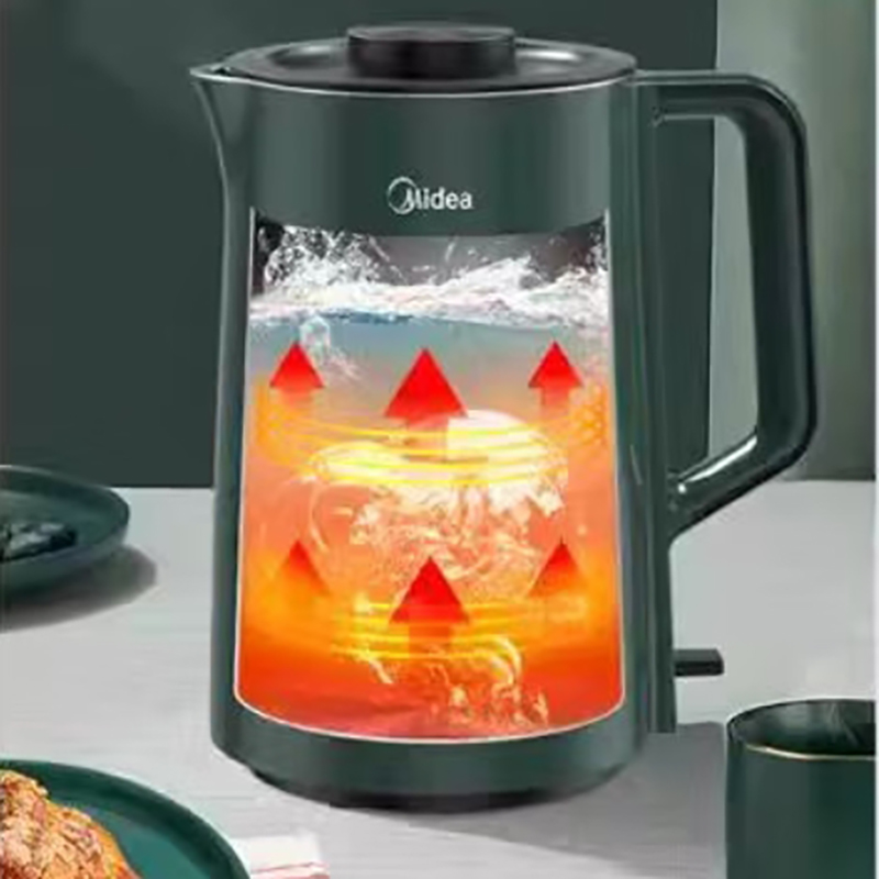 美的(Midea)电热水壶家用自动断电双层防烫304不锈钢可团购定制 SH15M1-110/ 1.5L高清大图