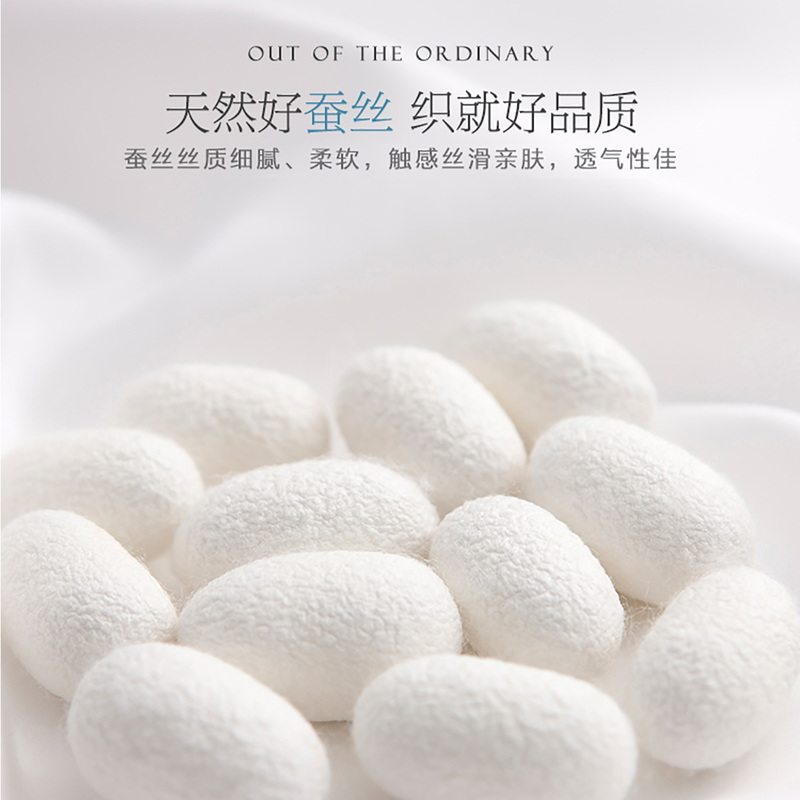 水星家纺出品百丽丝春笙花香蚕丝二合一被芯春秋被夏被单/双人床上用品高清大图