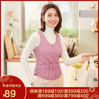 【券后价89】高梵GOLDFARM冬季轻薄羽绒服女士短款修身显瘦塑身保暖托胸羽绒马甲