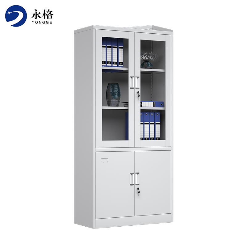永格文件柜资料档案柜铁皮储物柜办公室带锁会计财务凭证柜收纳柜