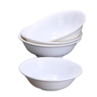 炯毅 白色碗米饭碗盛菜碗汤碗面碗汤粉碗早餐粥碗陶 白瓷碗 6斗 个