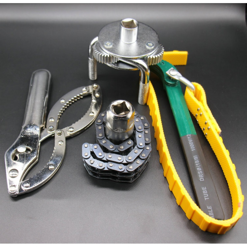 9寸12寸机油格扳手阿斯卡利链条滤清器扳手机滤芯板手拆装工具套筒