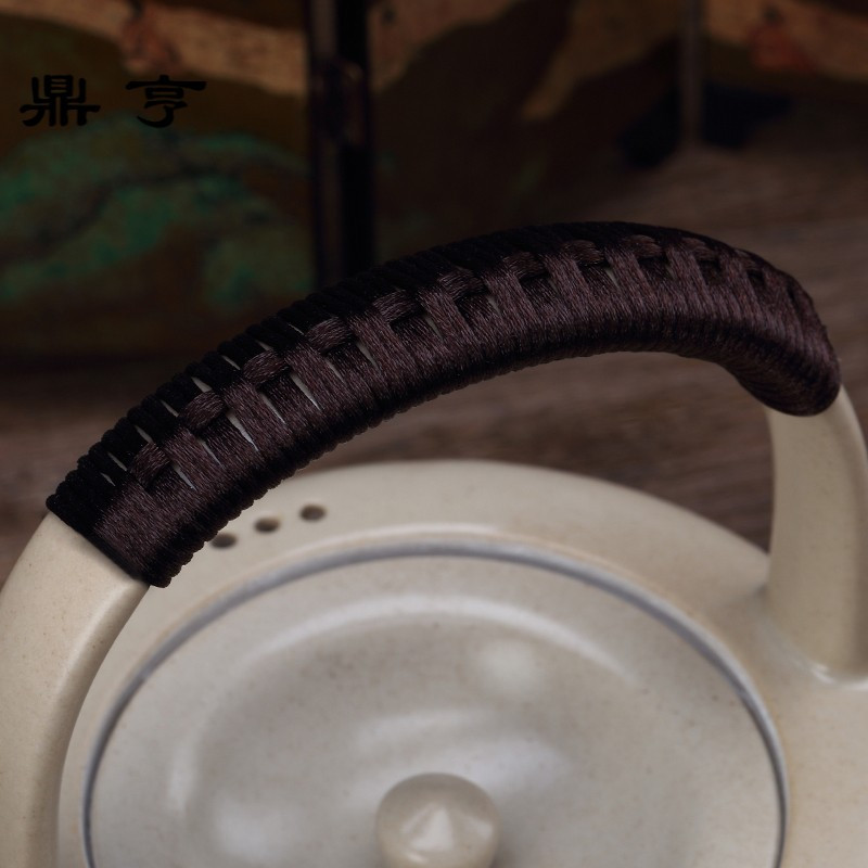 鼎亨陶瓷功夫煮茶壶苏打釉白泥陶壶烧水壶电陶壶茶炉电陶炉套装