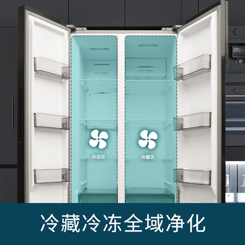 康佳大容量对开门510升家用电冰箱高清大图