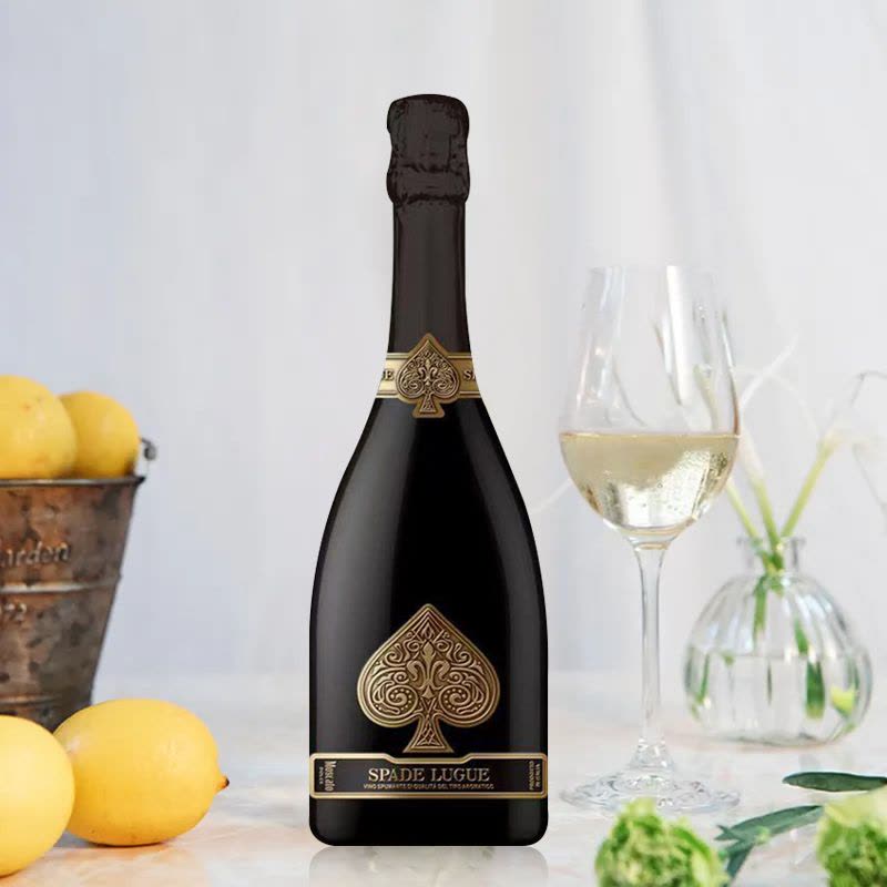 意大利原瓶原装进口 露歌 黑桃露歌起泡白葡萄酒 甜型高泡葡萄酒 750ml/瓶*2 手提礼盒双支装图片