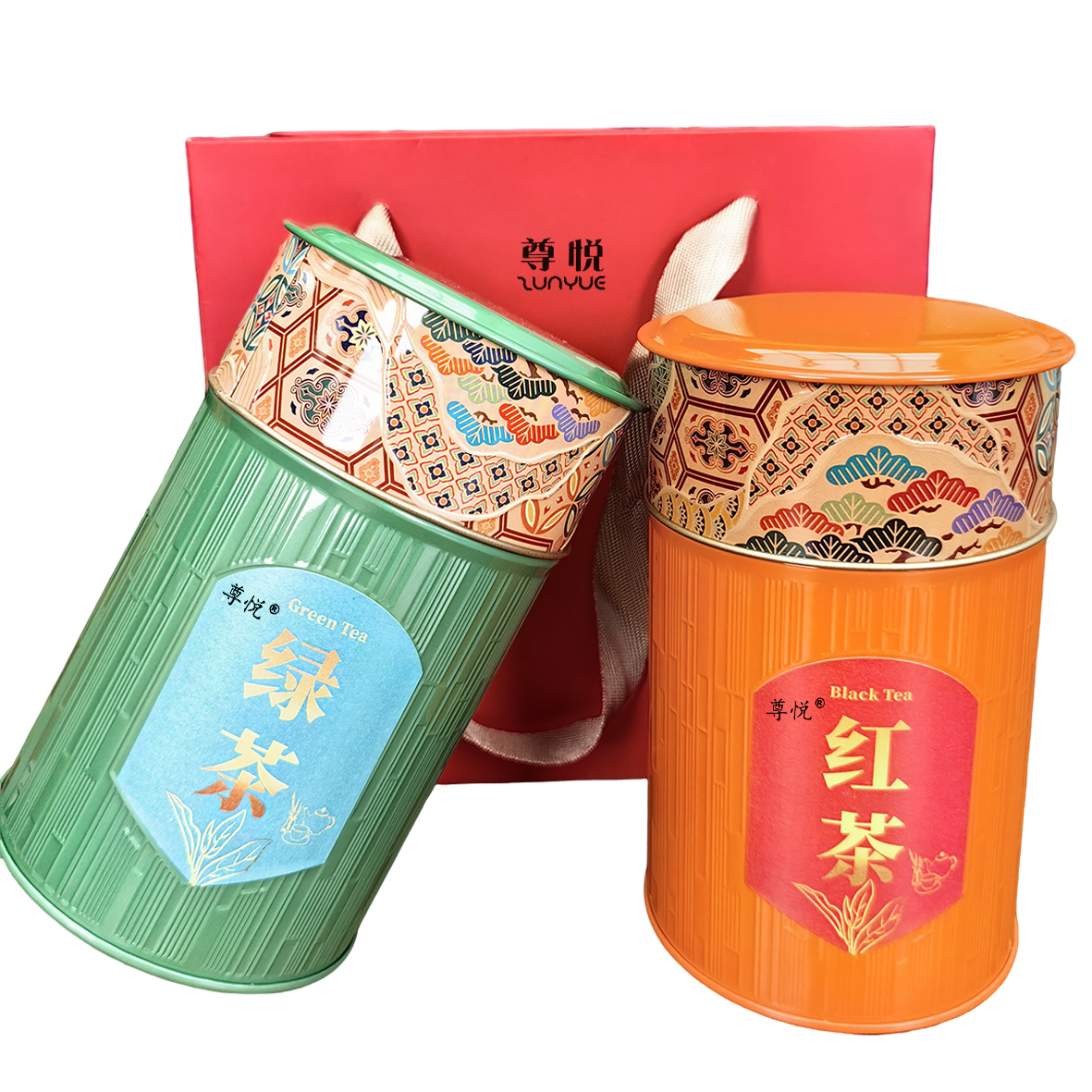 尊悦 红茶绿茶组合 200g 组高清大图