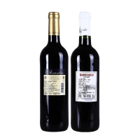 西班牙进口红酒 葡萄酒两瓶礼盒装(德古斯特干红750ml*1+爱肯特斯干红750ml*1)