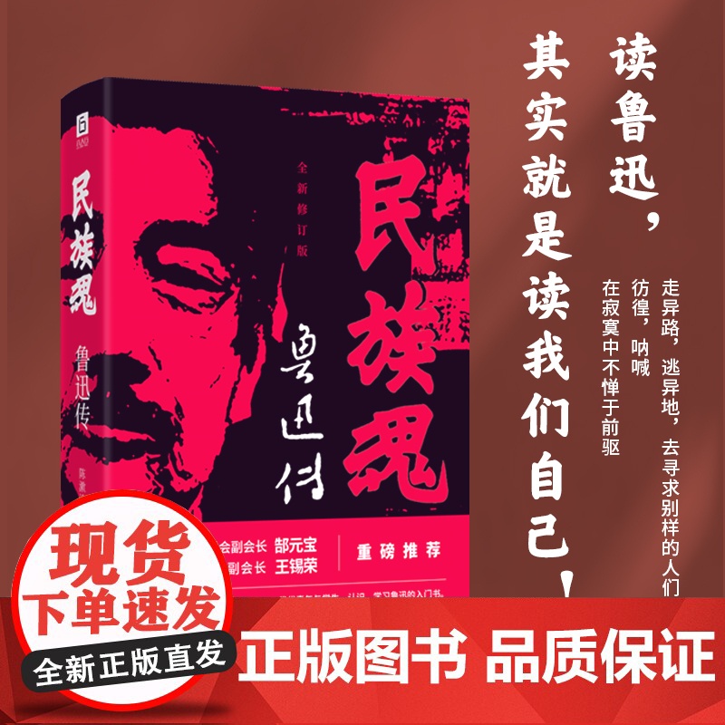 民族魂:鲁迅传 全面呈现鲁迅与冯雪峰 瞿秋白的文坛往事和深厚友谊 读鲁迅其实就是读我们自己 现代文学励志书籍 名人人物传高清大图