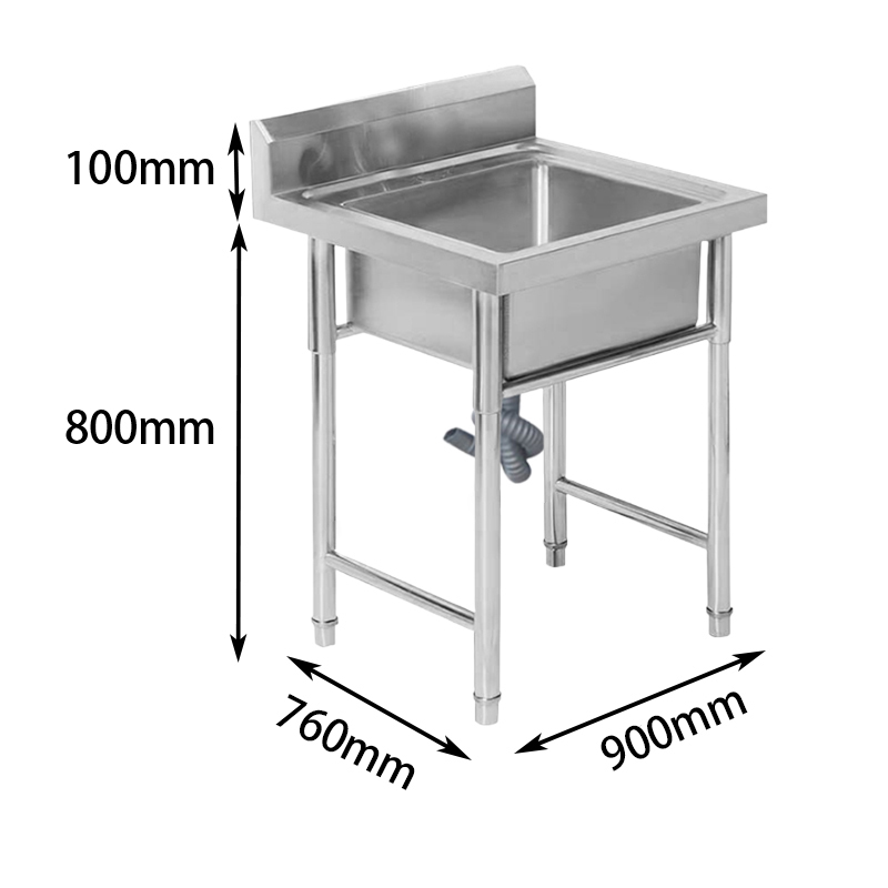 怡卓欧酒店水池 单星盆水槽（感应式）900*760*800+100mm套