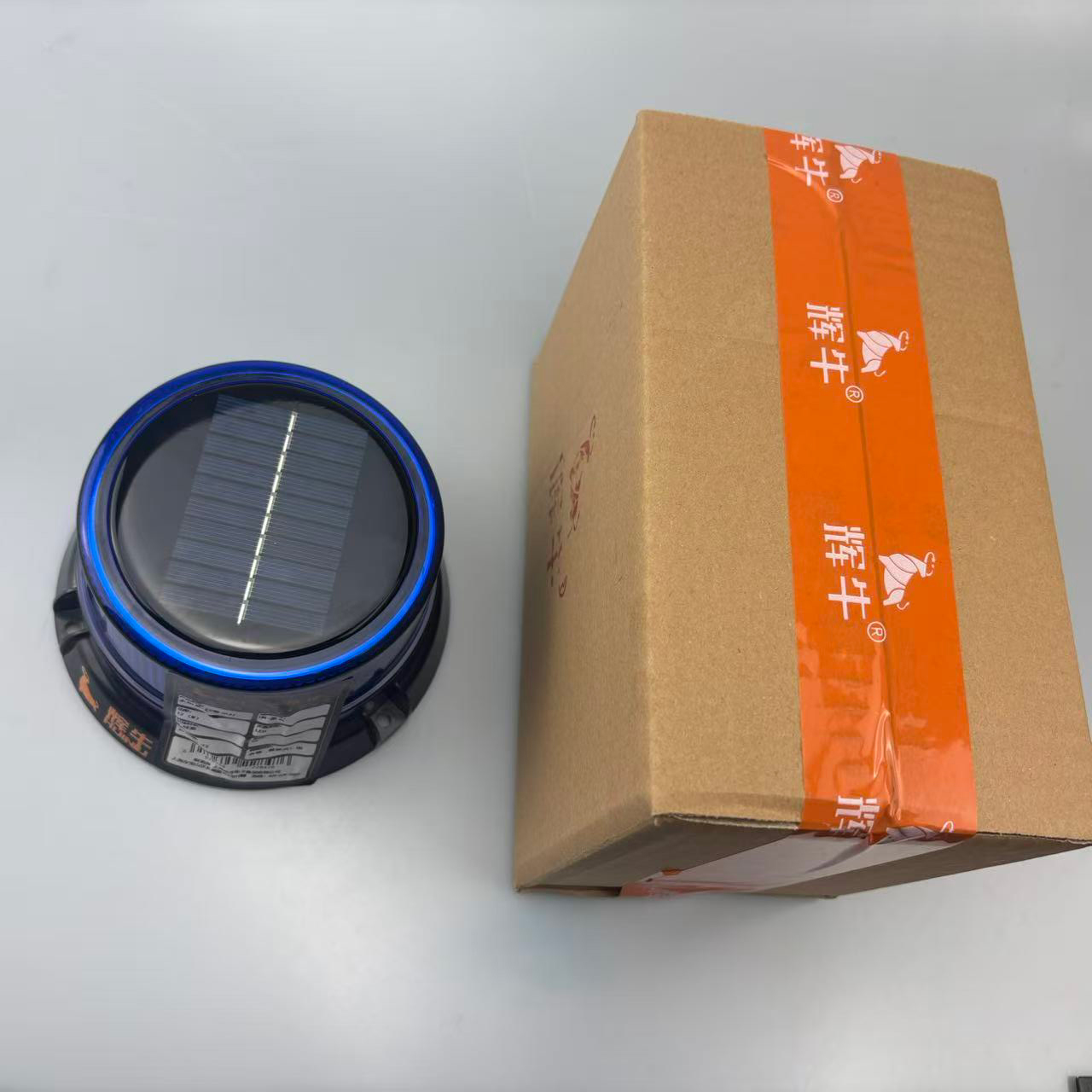 辉牛 太阳能LED警示灯 HN-蓝色 个高清大图