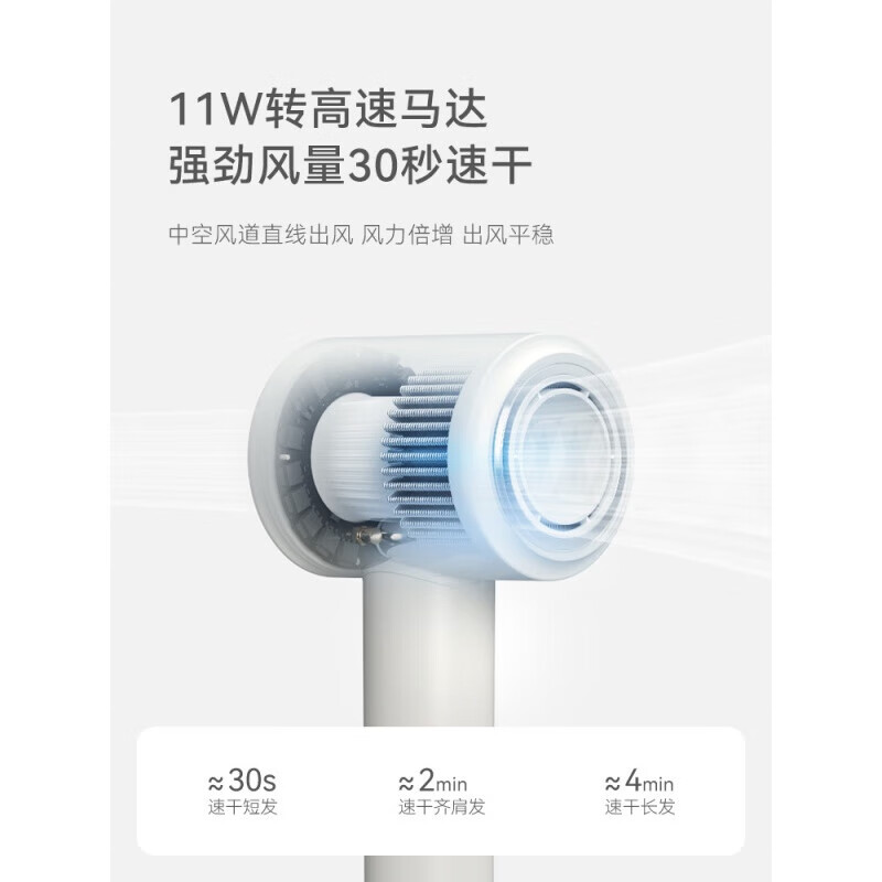 欧莱克(olayks)立时高速吹风机家用等离子护发大风力速干电吹风筒宿舍学生 高速吹风机中空款CFJ00101高清大图