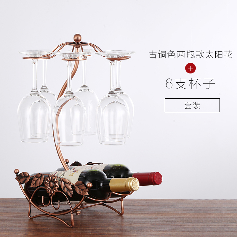 工匠时光创意红酒架摆件酒杯挂架葡萄酒架子居家高脚杯架子