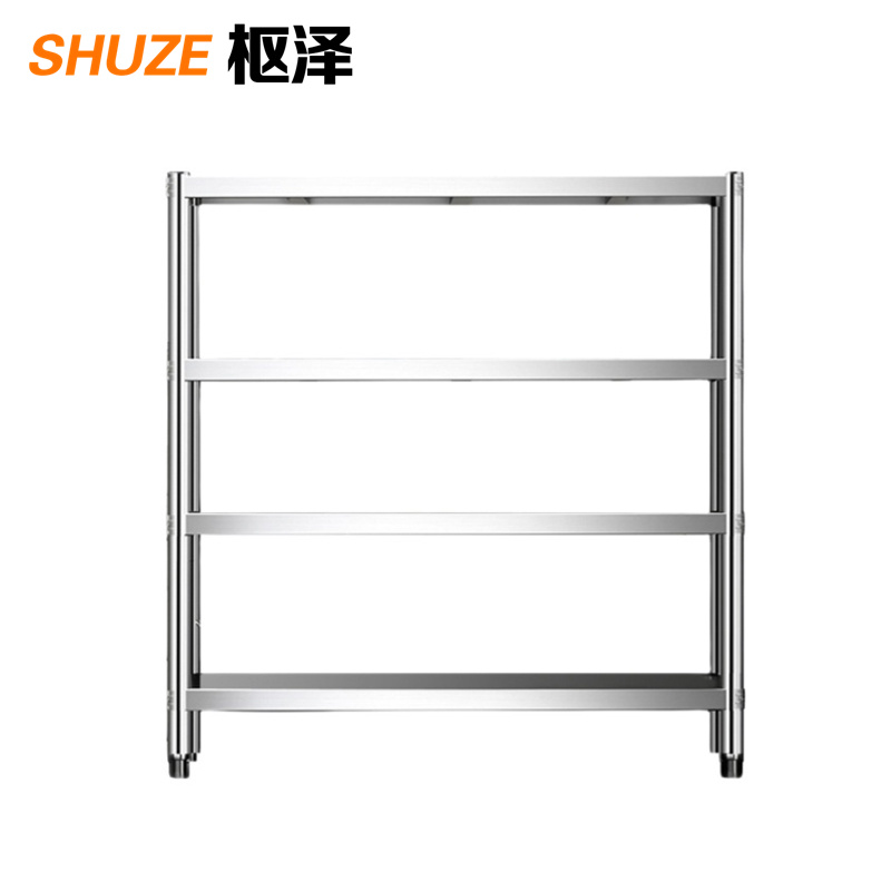 枢泽 不锈钢货架 四层1.2m 组高清大图