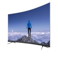 TCL 55T3 55英寸 前置音响 人工智能金属超薄 64位34核 4K+HDR 超高清智能 曲面电视（枪色）