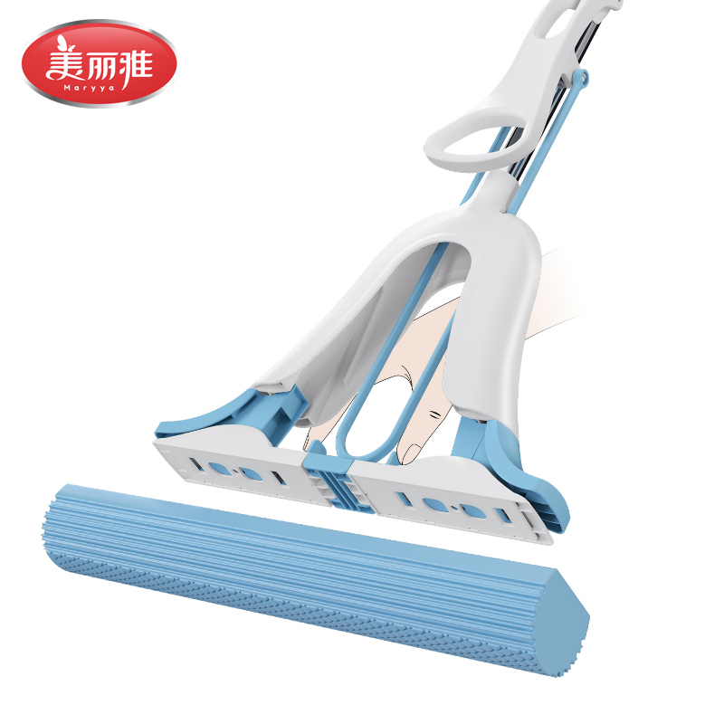 美丽雅不锈钢胶棉拖把头强力去污易清洗抗菌设计家用清洁神器高清大图