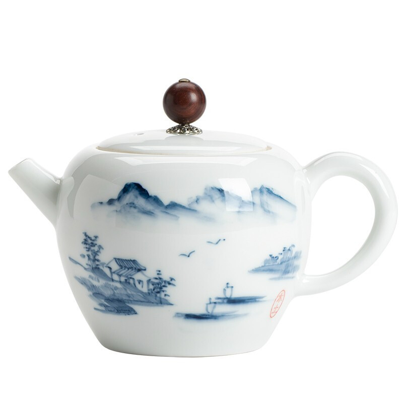 苏氏陶瓷(SUSHI CERAMICS) J0488 手绘远山茶壶 220ml (单位:盒)