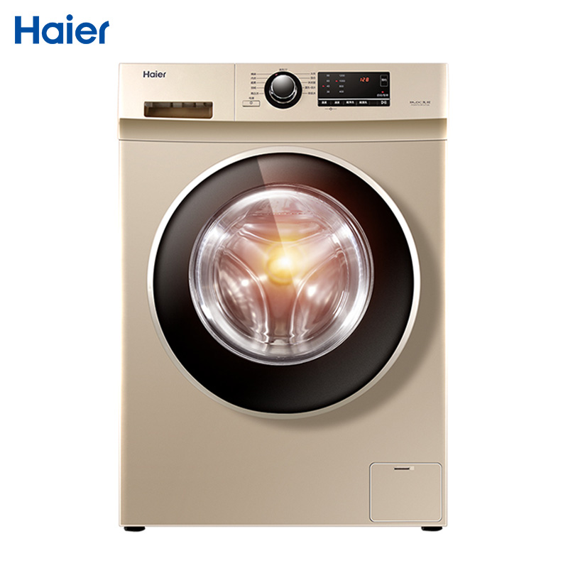 海尔（Haier）XQG70-B12726 7公斤 变频全自动家用滚筒洗衣机 五重温控 高温筒自洁 中途添衣